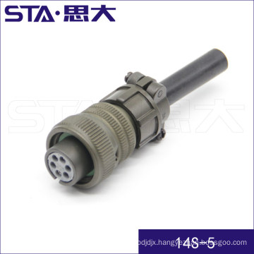 5pin Threaded Circular Connector,MIL-C-5015 Series Connector MS3100A14-5P,MS3101A14-5P,MS3106A14S-5S,MS3102A14S-5P,MS3108A14S-5S